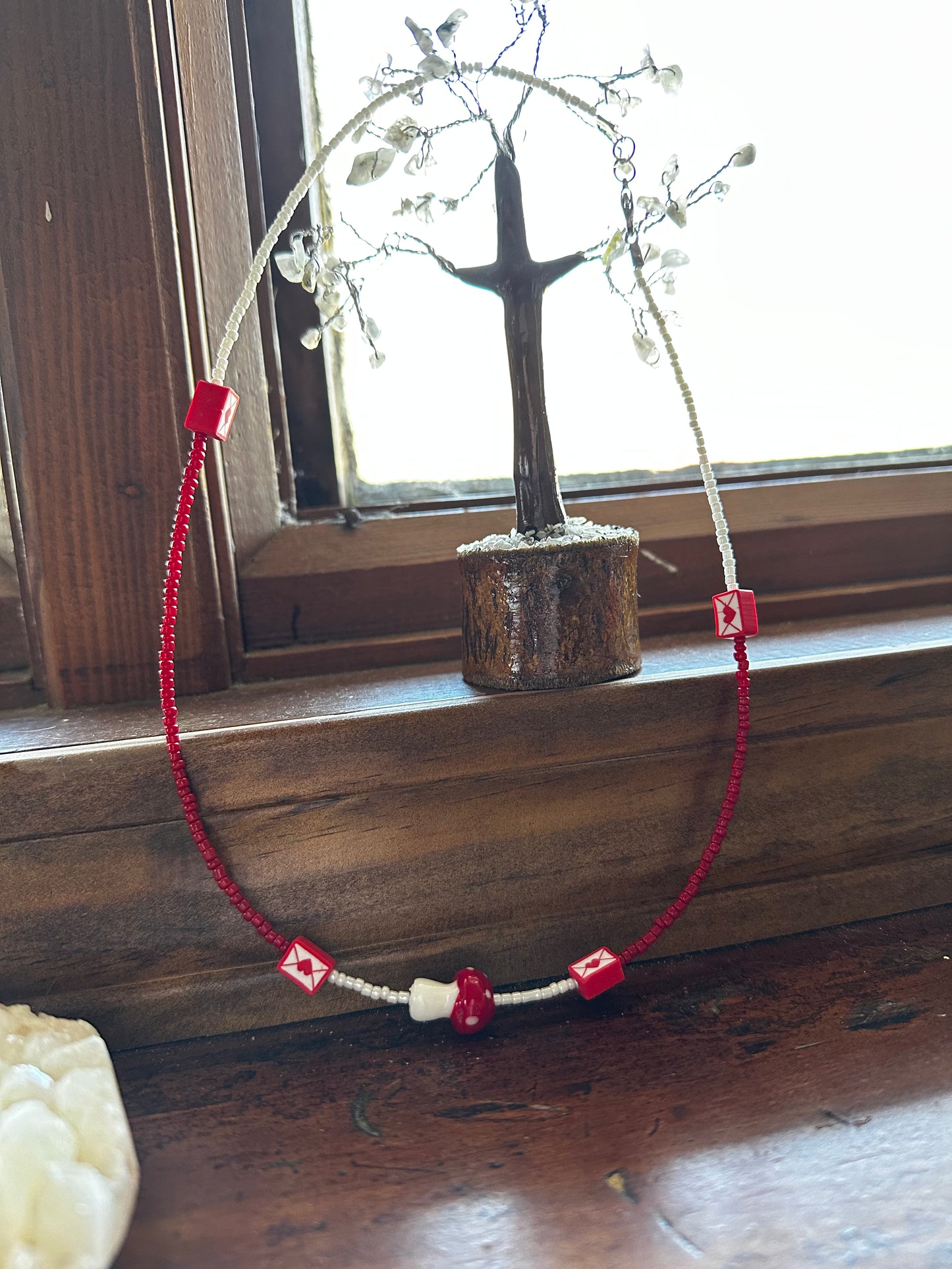 mushroom necklace